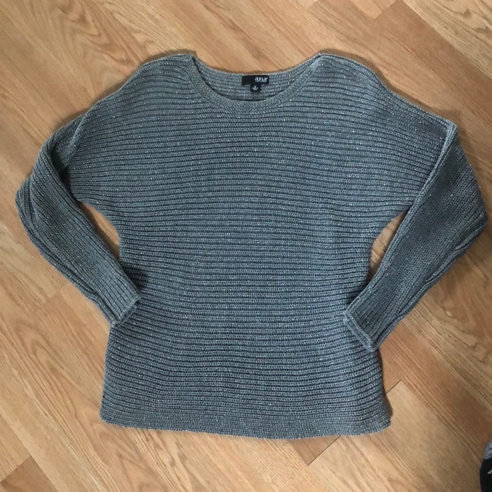ANA size Medium gray silver sweater